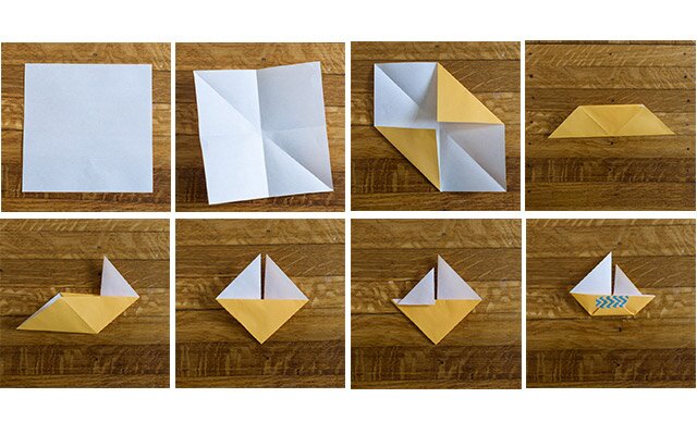 sailboat paper mobile